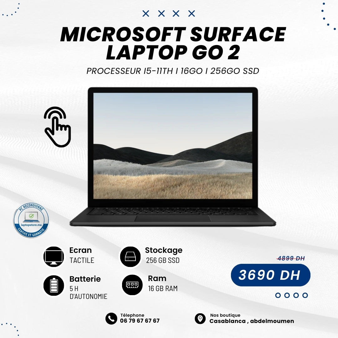 Microsoft Surface Laptop Go 2 i5-11 éme