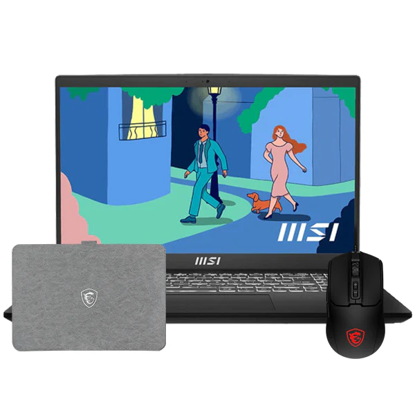 MSI MODERN 15 H C13M-297MA | I7-13620H | 16GB | 512GB SSD | 15.6" FHD IPS | Sleeve + Souris | NEW | BOX - Osaka